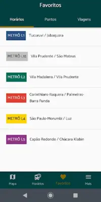 Bus2 - Horários de Ônibus em Tempo Real android App screenshot 10