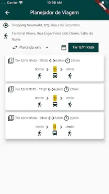 Bus2 - Horários de Ônibus em Tempo Real android App screenshot 7
